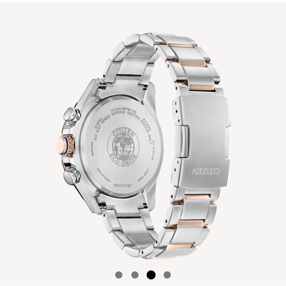 New Citizen Men's Eco-Drive PCAT Blue Dial Two-Tone Watch | 43mm | CB5916-59L - Picture 3 of 10